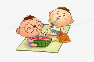 夏天吃瓜的画,瓜果飘香——夏吃瓜的清凉时光